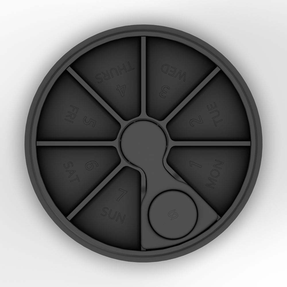 Shakesphere Magnetic Pill Storage 2 units pack กล่องเก็บยา 2 ชั้น มีช่องจัดเก็บถึง 7 ช่อง