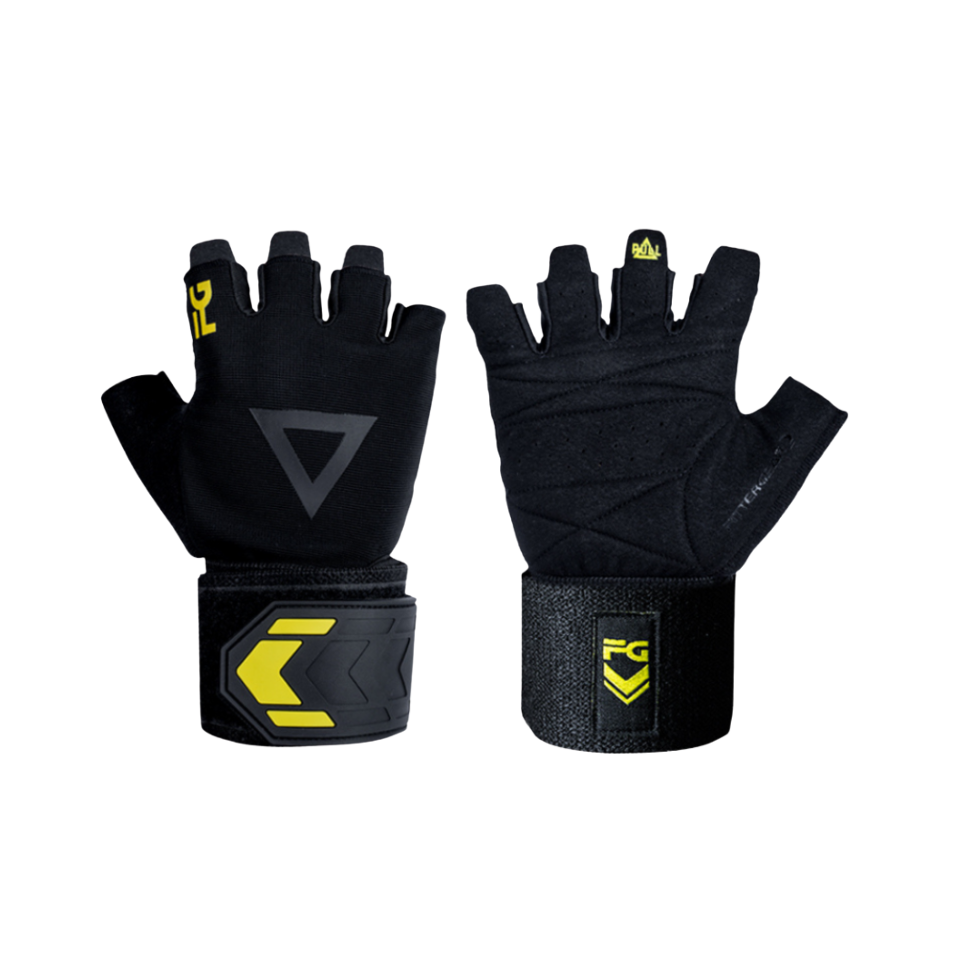 ถุงมือยกน้ำหนัก Fittergear Training Gloves Triangle แบบเต็มนิ้วพร้อมสายพยุงข้อมือ