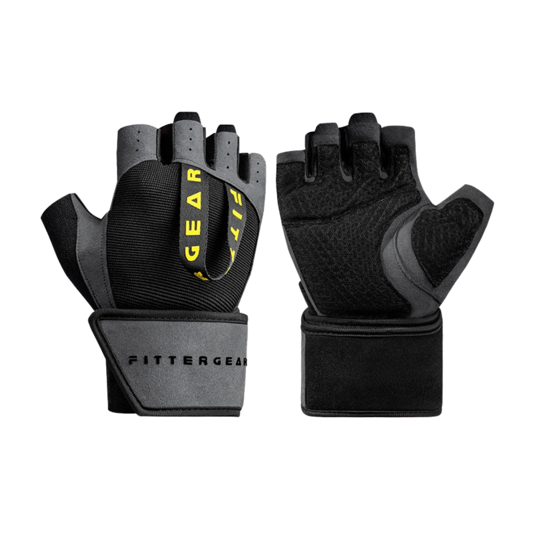 FITTERGEAR TRAINGING GLOVESFINGER NEW ถุงมือฟิตเนสเเบบมีสายรัดข้อมือ