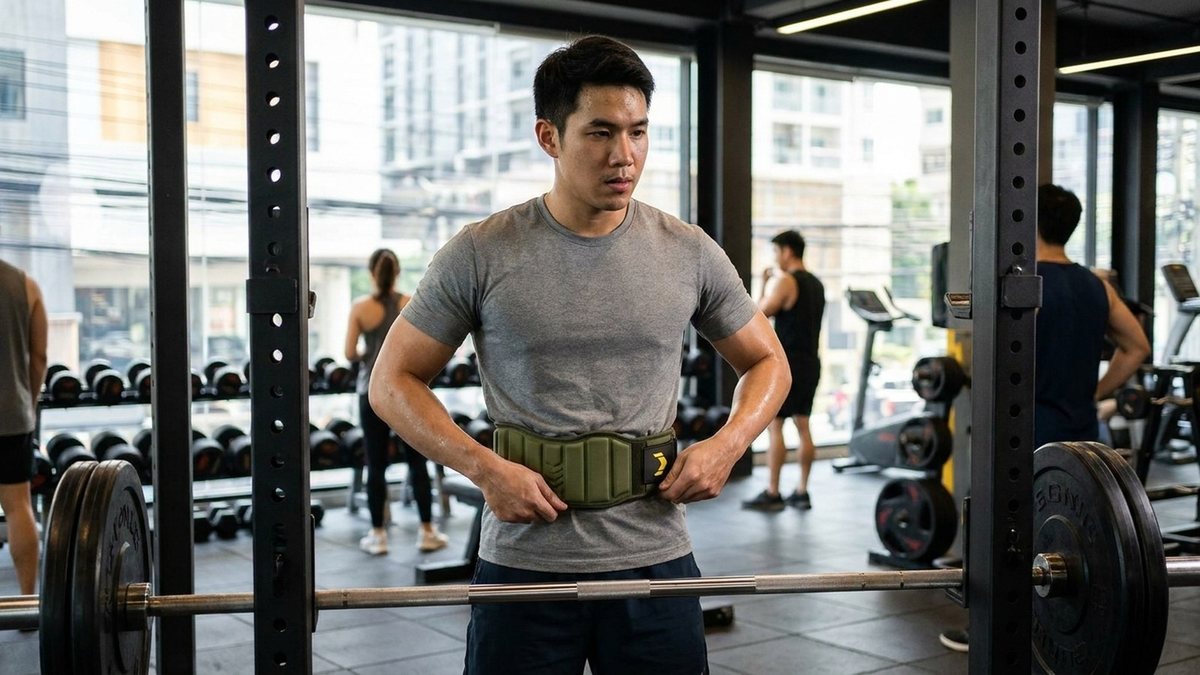 เข็มขัดยกน้ำหนัก ใส่ตอนไหน และวิธีหายใจเกร็งท้องให้เข็มขัดทำงานจริง