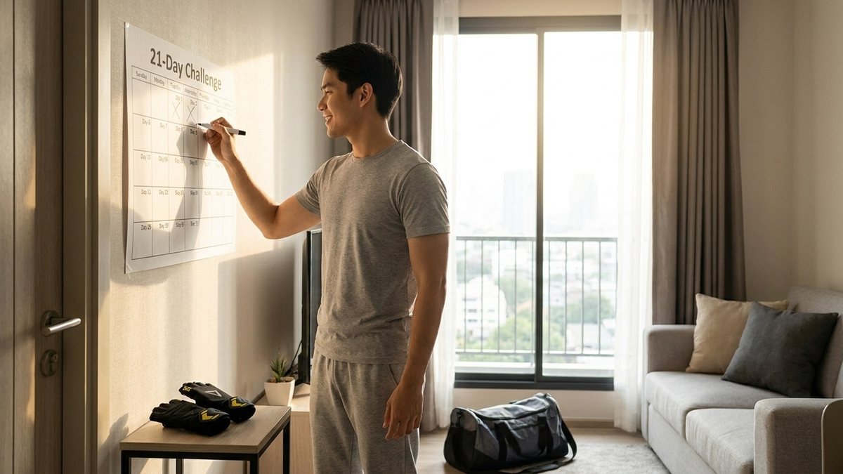 แจกสูตรเปลี่ยนนิสัย เริ่มสร้างกล้ามใน 21 วัน