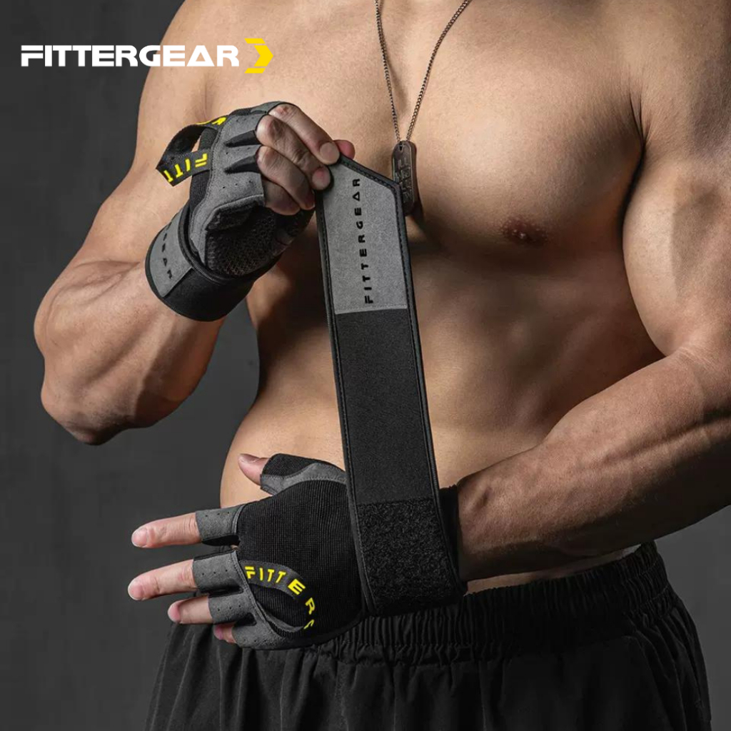 FITTERGEAR ถุงมือฟิตเนสแบบครึ่งนิ้ว (TRAINGING GLOVES)