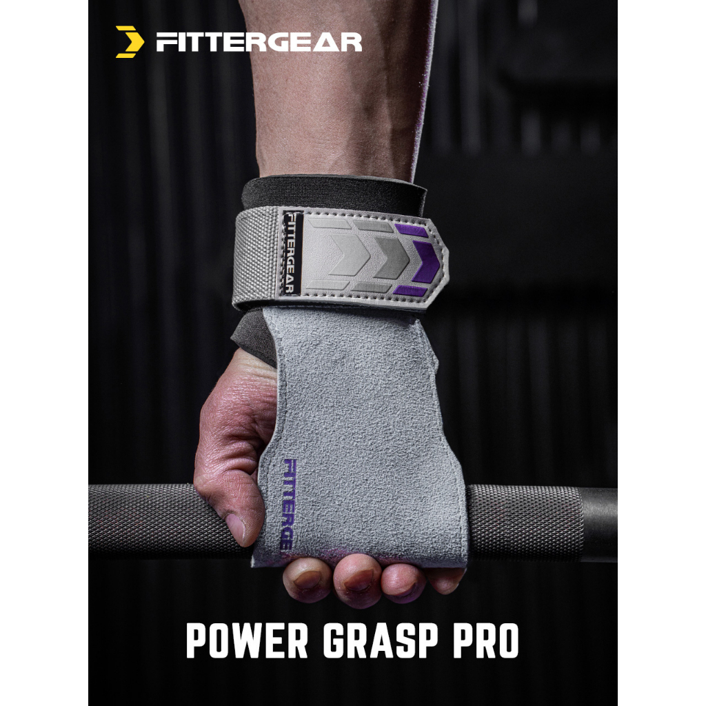 FITTERGEAR ถุงมือยกน้ำหนักแบบมีสายรัดข้อมือ GRASP PRO Velcro