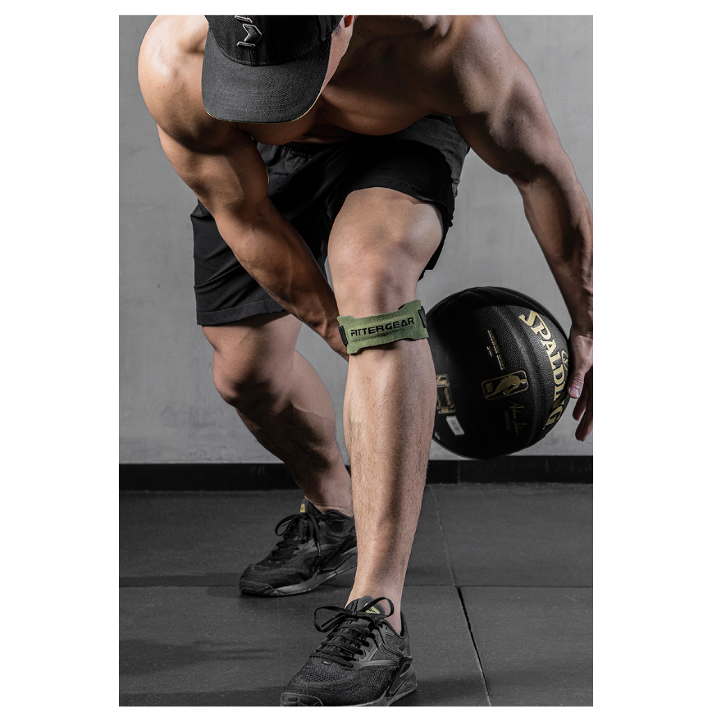 FITTERGEAR สายรัดพยุงหัวเข่าและสะบ้า หนังแท้