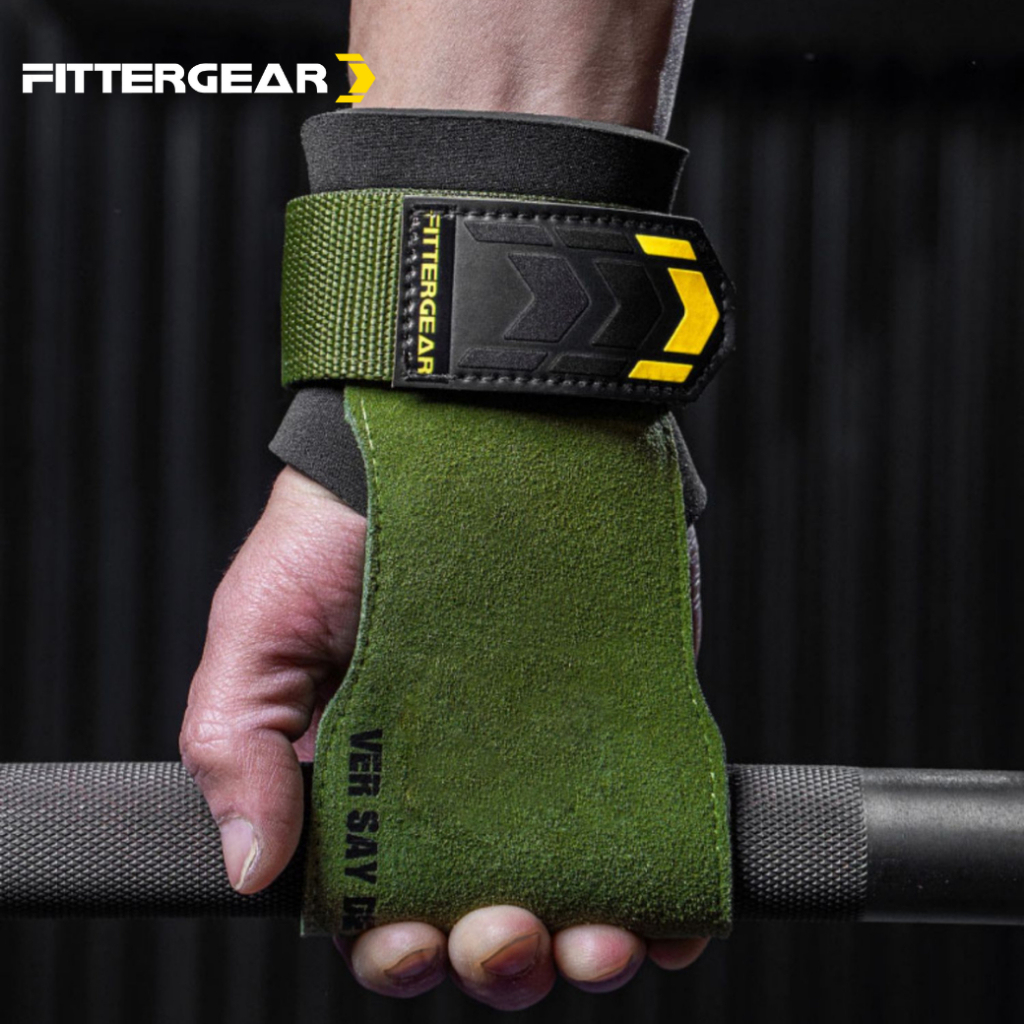 FITTERGEAR ถุงมือยกน้ำหนักแบบมีสายรัดข้อมือ GRASP PRO Velcro
