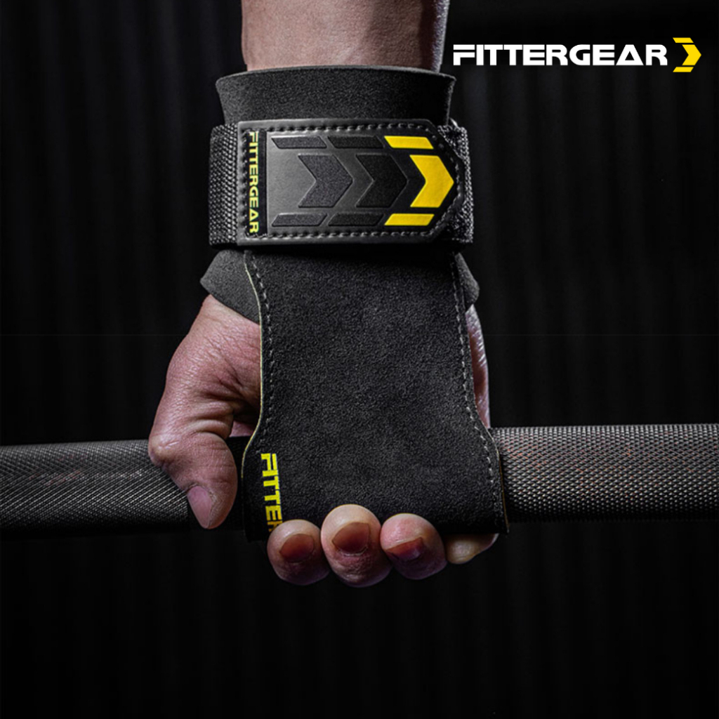 FITTERGEAR ถุงมือยกน้ำหนักแบบมีสายรัดข้อมือ GRASP PRO Velcro
