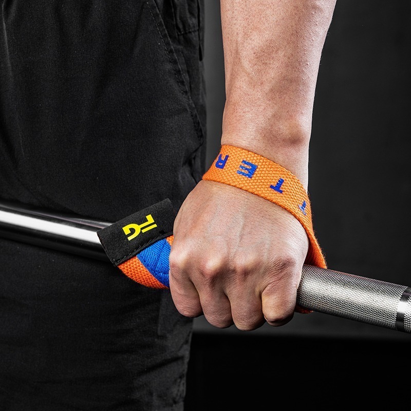 FITTERGEAR POWER BAND สายรัดข้อมือช่วยยกน้ำหนัก ช่วยเพิ่มแรงจับ ป้องกันการลื่น รุ่นผ้าโพลีเอสเตอร์