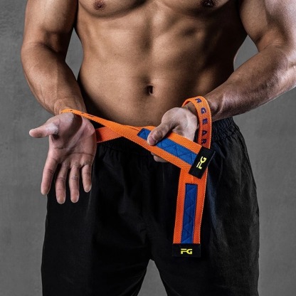 FITTERGEAR POWER BAND สายรัดข้อมือช่วยยกน้ำหนัก ช่วยเพิ่มแรงจับ ป้องกันการลื่น รุ่นผ้าโพลีเอสเตอร์