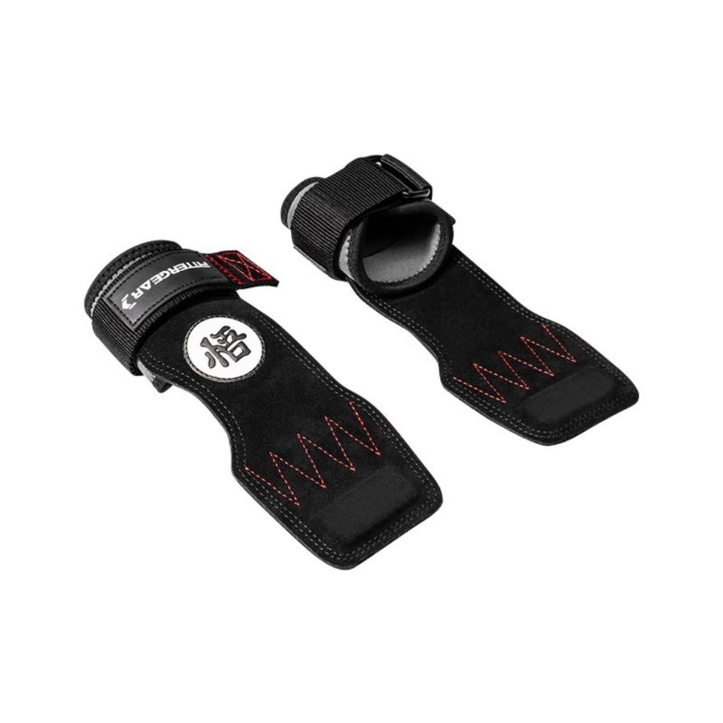 POWER GRASP - WU ถุงมือยกน้ำหนักช่วยเสริมแรงสำหรับ DEADLIFTS , PULL-UPS