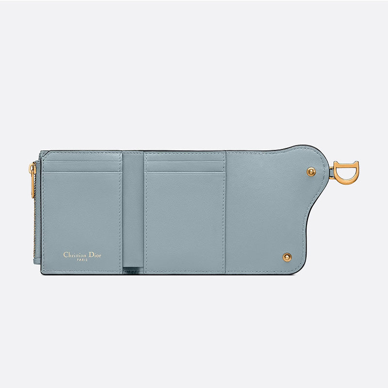 DIOR サドルロータスウォレット  Ref: S5652CCEH_M81B-最安値に挑戦中!!!