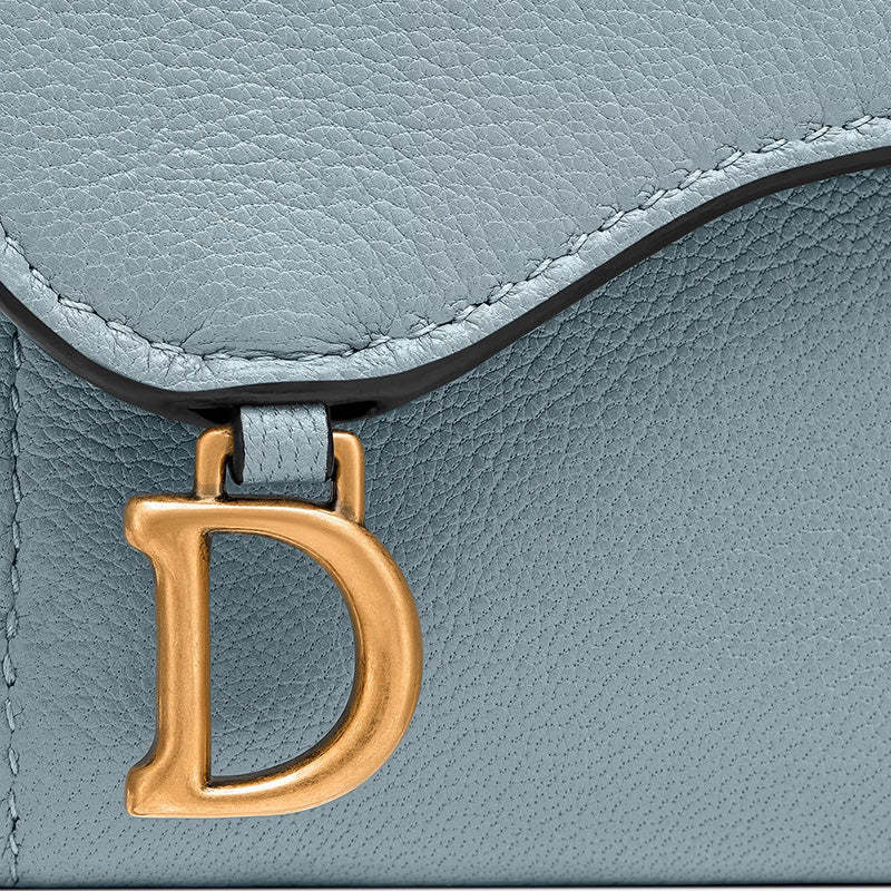 DIOR サドルロータスウォレット  Ref: S5652CCEH_M81B-最安値に挑戦中!!!