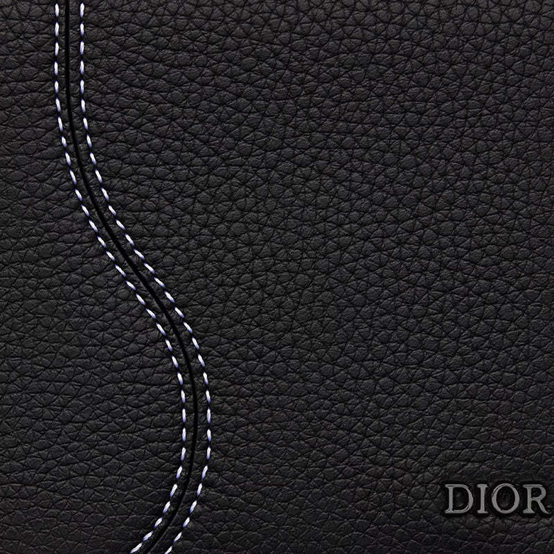 DIOR サドル二つ折りカードホルダー Ref:2ADBH076YKK_H00N-最安値に挑戦中!!!