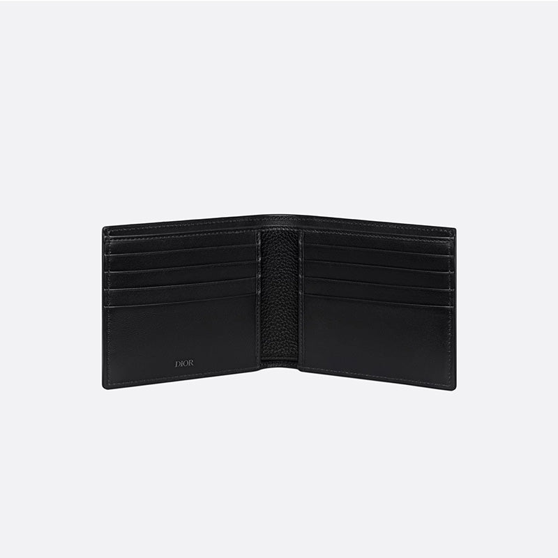 DIOR サドル二つ折りカードホルダー Ref:2ADBH076YKK_H00N-最安値に挑戦中!!!