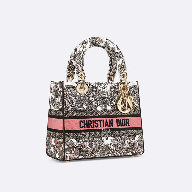 DIORミディアム レディ D-Lite ハンドバッグ  Ref:M0565OESO_M45E-最安値に挑戦中!!!