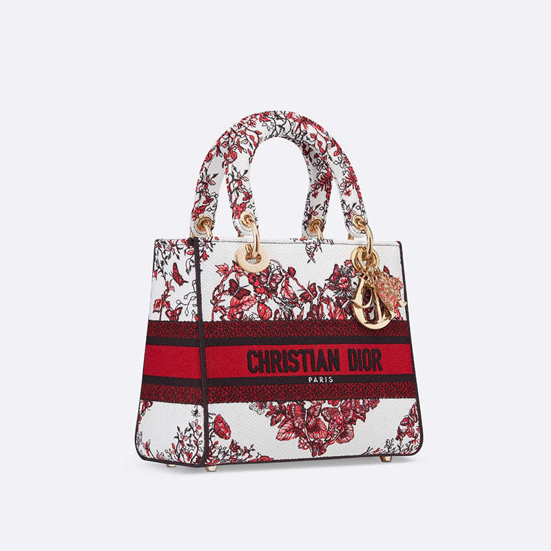 DIOR Lady D-Lite バッグ ミディアム Ref:M0565OESJ_M927-最安値に挑戦中!!!