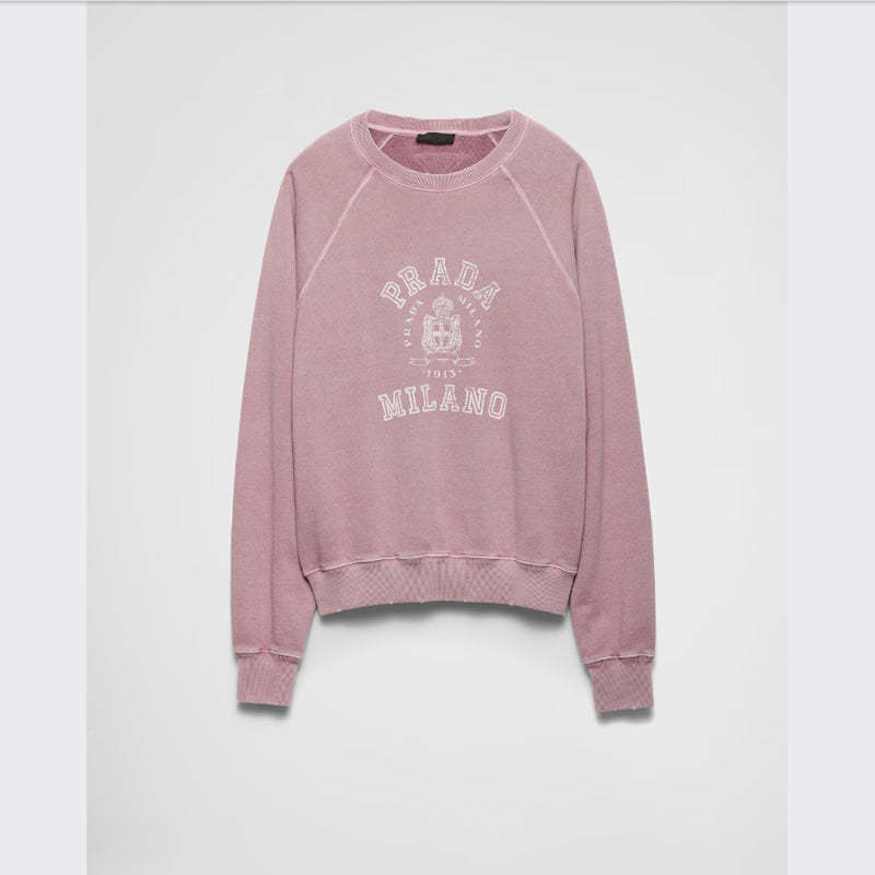 PRADA    コットンフリース スウェットシャツ-最安値に挑戦中!!!