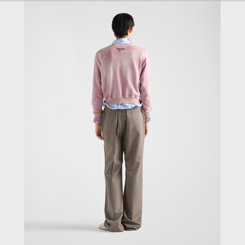 PRADA    コットンフリース スウェットシャツ-最安値に挑戦中!!!