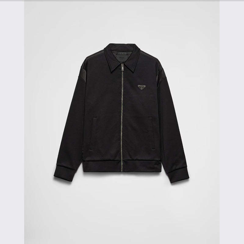 PRADA    ダッチェスディテール付 テクニカルフリース カーディガン-最安値に挑戦中!!!