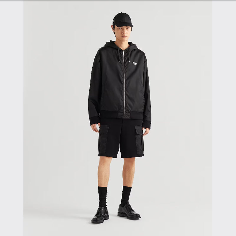 PRADA    リバーシブルコットンフリースとRe-Nylonパーカー-最安値に挑戦中!!!