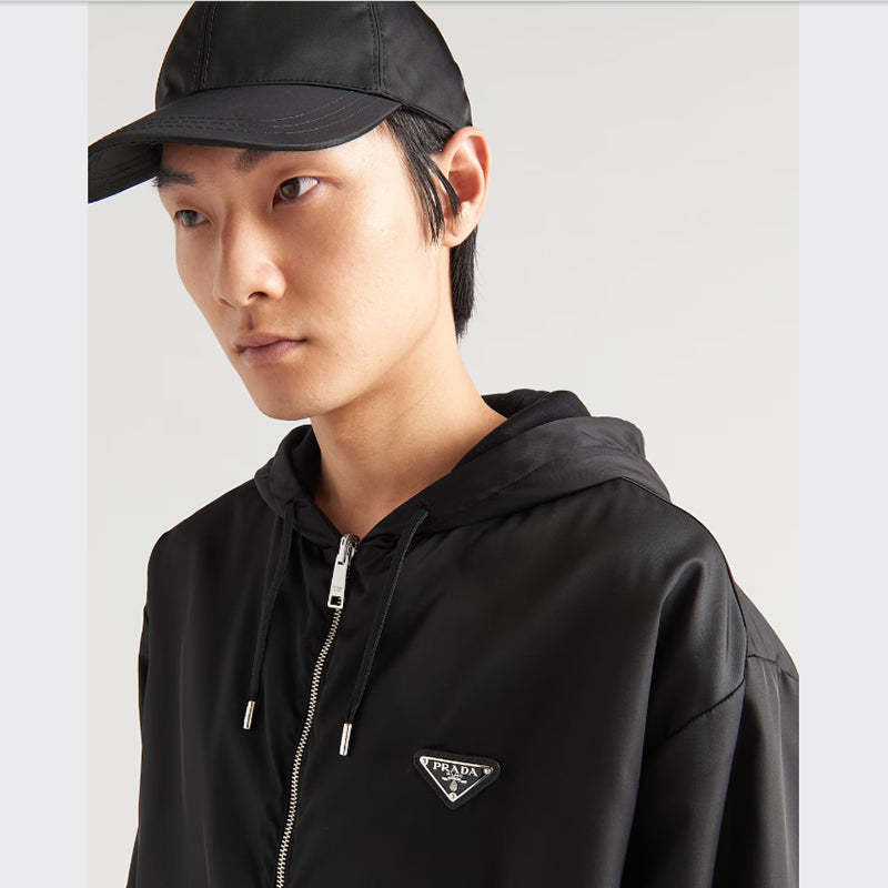 PRADA    リバーシブルコットンフリースとRe-Nylonパーカー-最安値に挑戦中!!!