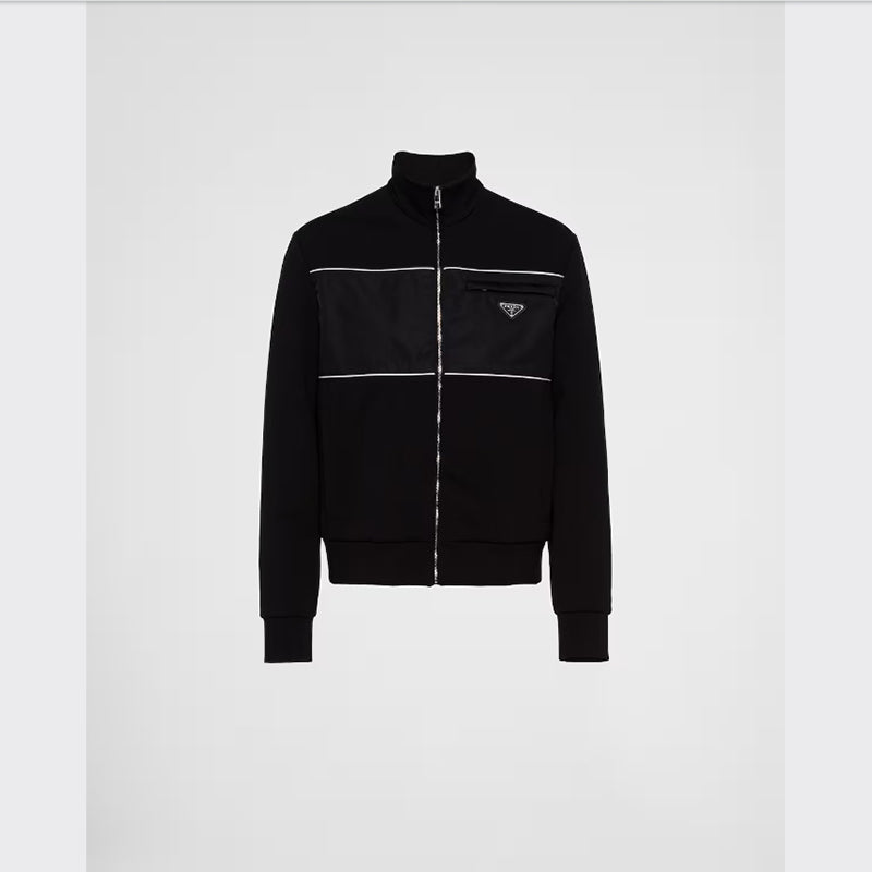 PRADA    Re-Nylonディテール付 スウェットシャツ-最安値に挑戦中!!!
