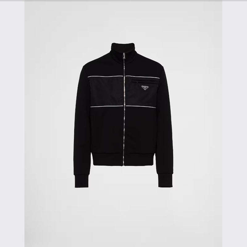 PRADA    Re-Nylonディテール付 スウェットシャツ-最安値に挑戦中!!!
