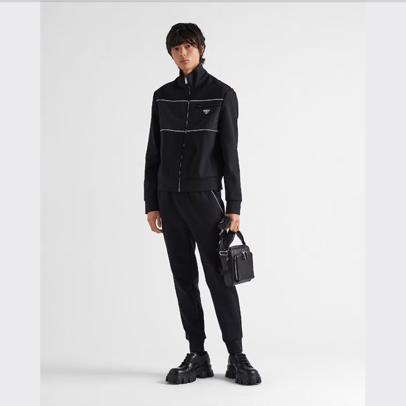 PRADA    Re-Nylonディテール付 スウェットシャツ-最安値に挑戦中!!!