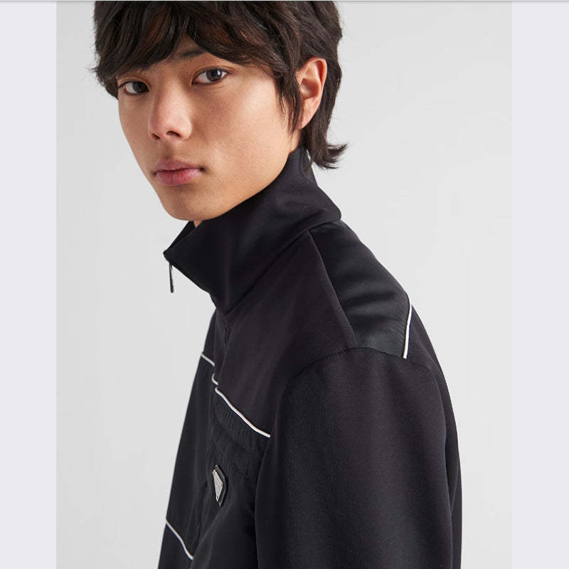 PRADA    Re-Nylonディテール付 スウェットシャツ-最安値に挑戦中!!!