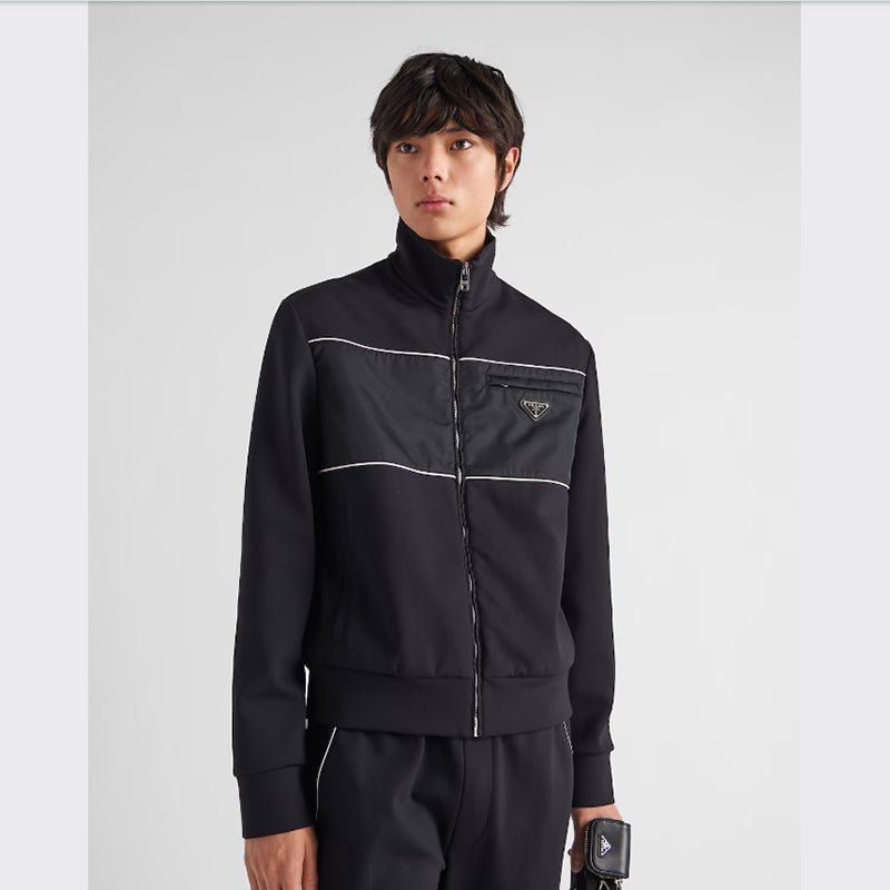 PRADA    Re-Nylonディテール付 スウェットシャツ-最安値に挑戦中!!!