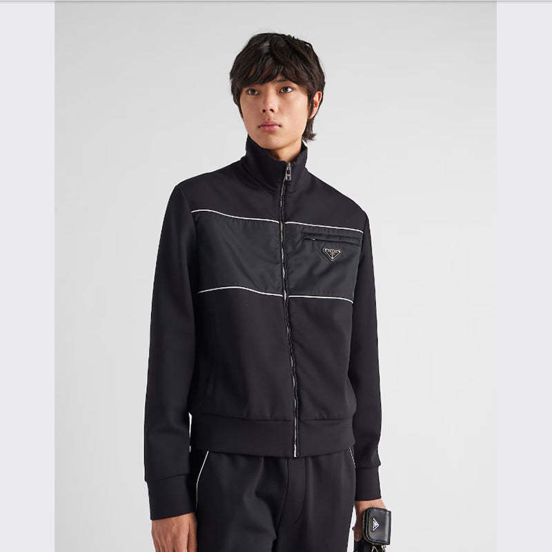 PRADA    Re-Nylonディテール付 スウェットシャツ-最安値に挑戦中!!!