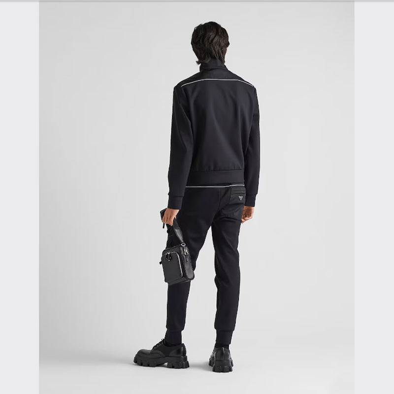 PRADA    Re-Nylonディテール付 スウェットシャツ-最安値に挑戦中!!!