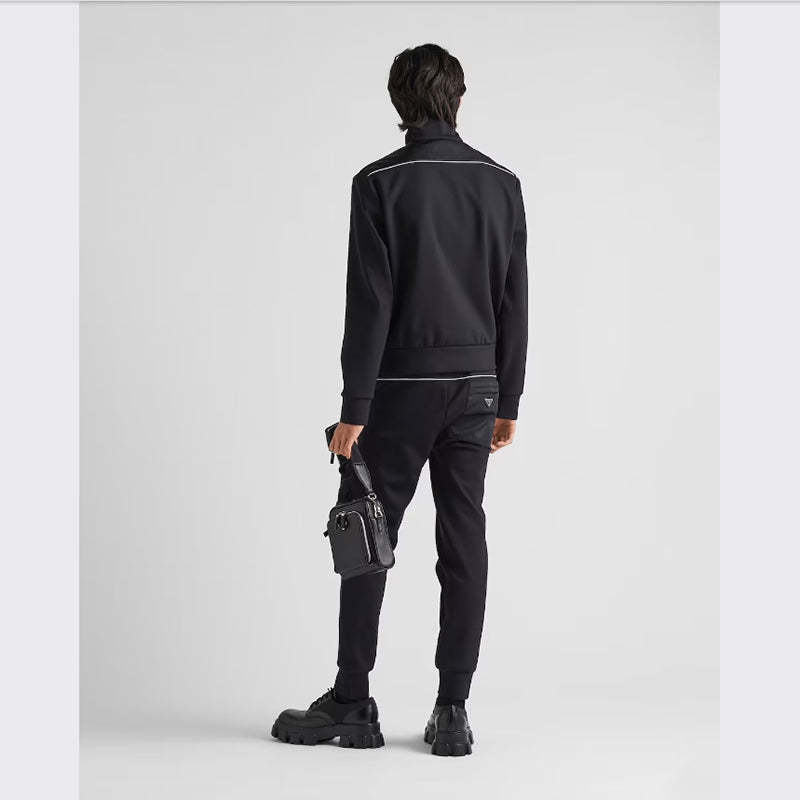 PRADA    Re-Nylonディテール付 スウェットシャツ-最安値に挑戦中!!!