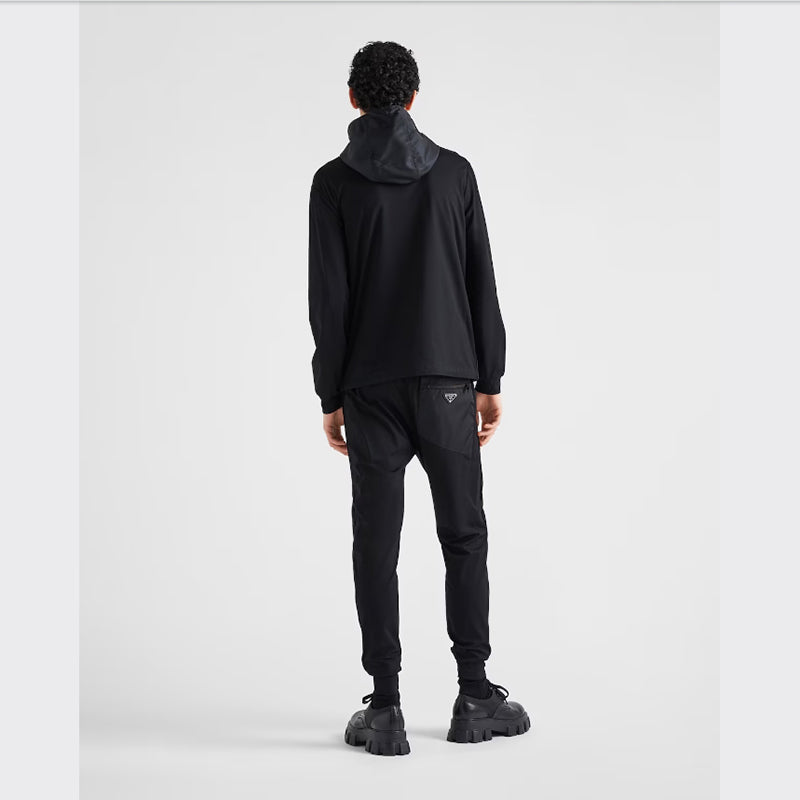 PRADA    テクニカルコットンx Re-Nylon カーディガン-最安値に挑戦中!!!