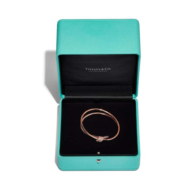 TIFFANY& CO.   ダブル ロウ ヒンジ バングル   Ref：69525873