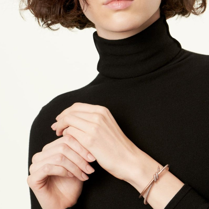 TIFFANY& CO.   ダブル ロウ ヒンジ バングル   Ref：69525873