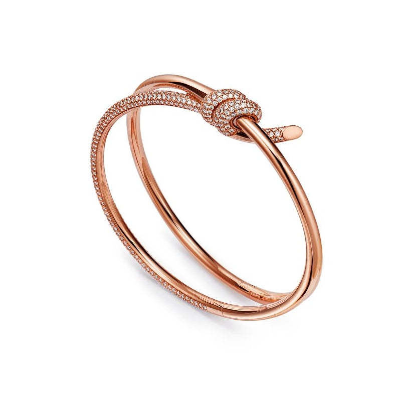 TIFFANY& CO.   ダブル ロウ ヒンジ バングル   Ref：69525873