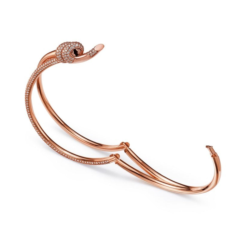 TIFFANY& CO.   ダブル ロウ ヒンジ バングル   Ref：69525873