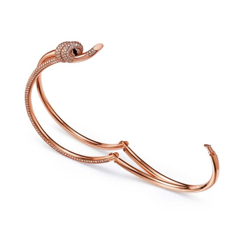 TIFFANY& CO.   ダブル ロウ ヒンジ バングル   Ref：69525873