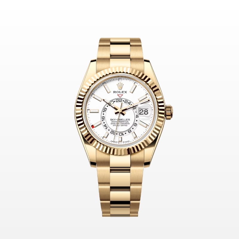 ROLEX スカイドゥエラー 自動巻き ホワイト 文字盤  m326938-0005