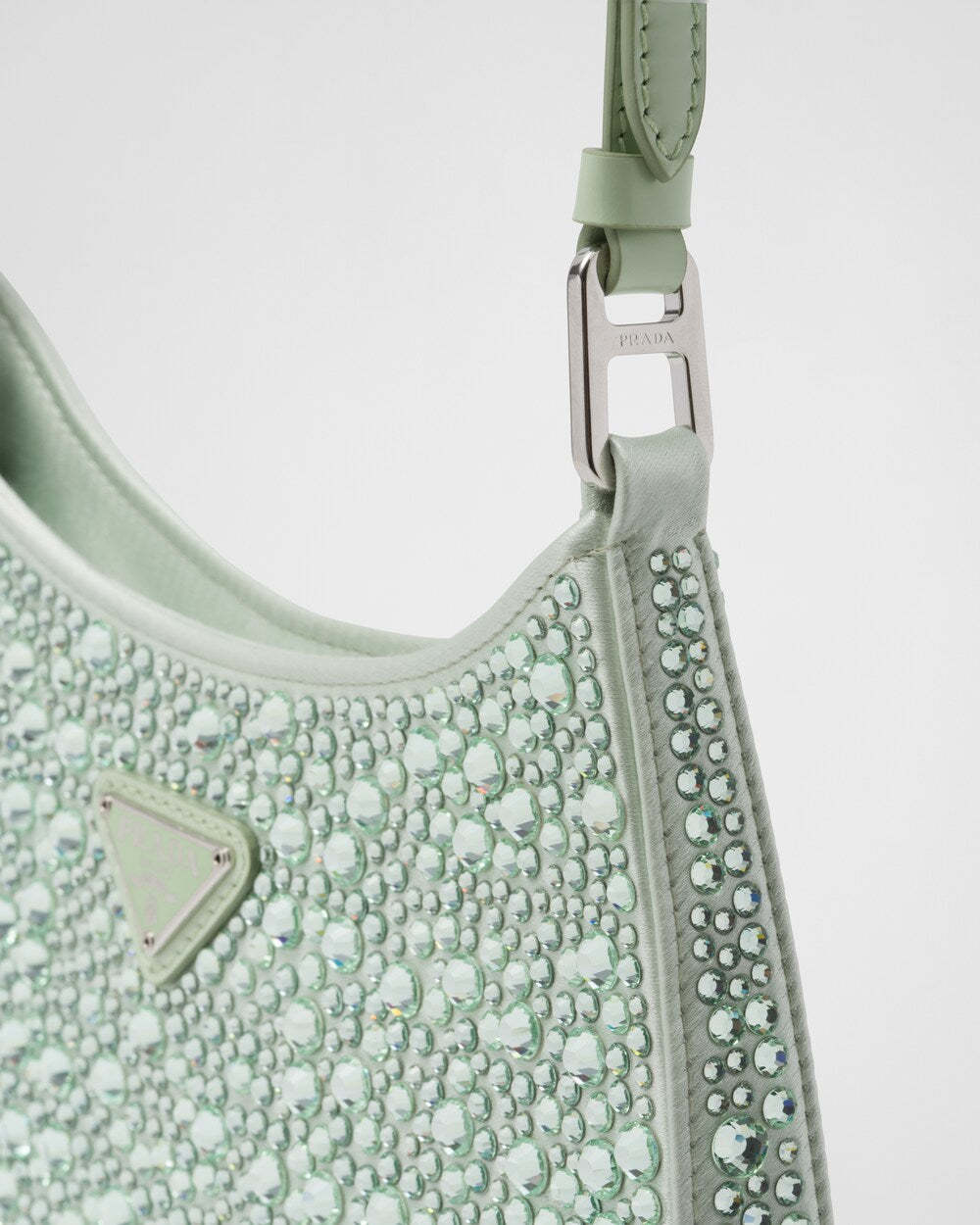 PRADA      プラダ クレオ クリスタル サテン バッグ    PMRef:1BC169_2AWL_F0934_V_HOO