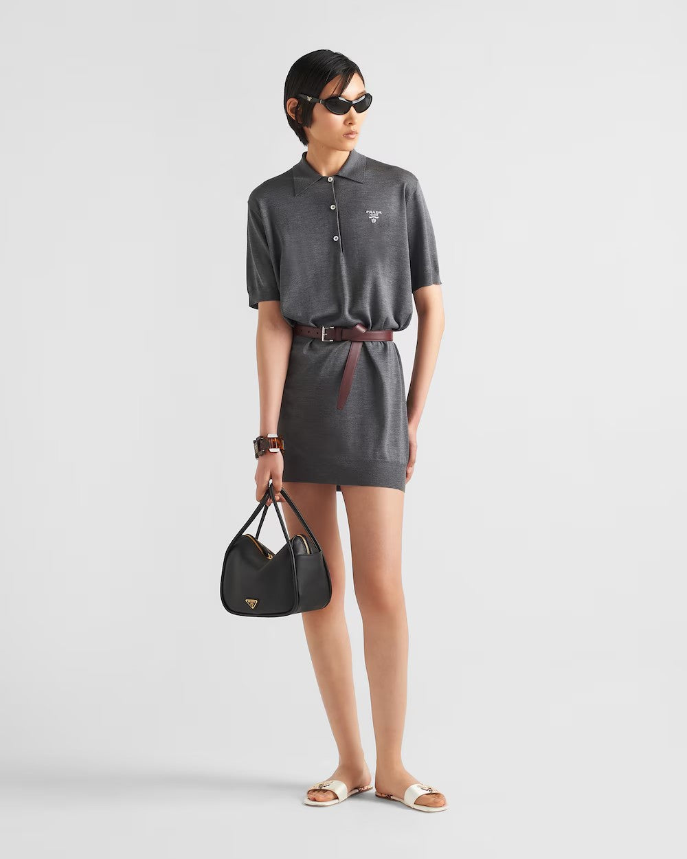 PRADA    プラダ ダーリン ソフトグレインレザー ハンドバッグ    PMRef:1BA451_2CYS_F0002_V_OVO-最安値に挑戦中!!!