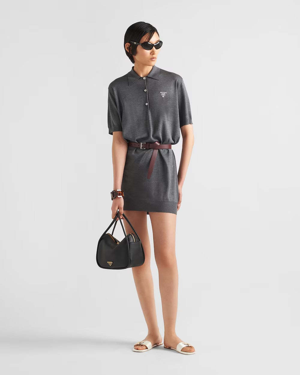 PRADA    プラダ ダーリン ソフトグレインレザー ハンドバッグ    PMRef:1BA451_2CYS_F0002_V_OVO-最安値に挑戦中!!!