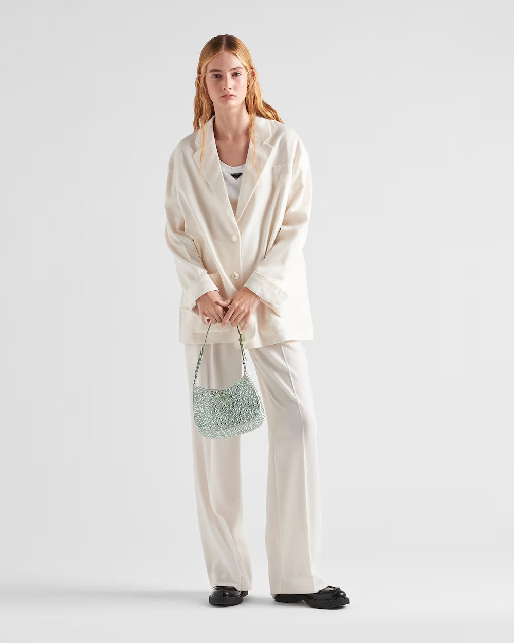 PRADA      プラダ クレオ クリスタル サテン バッグ    PMRef:1BC169_2AWL_F0934_V_HOO