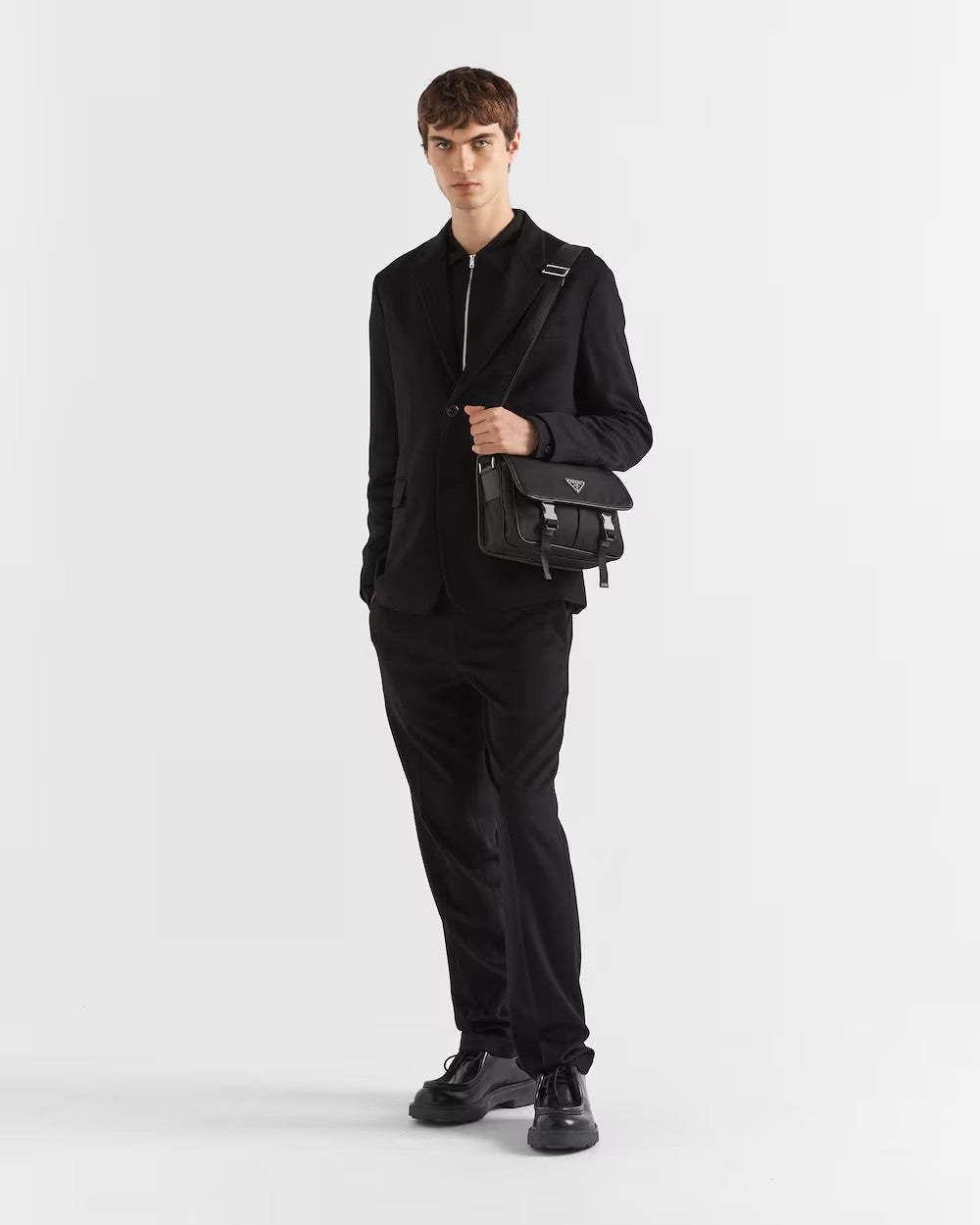 PRADA      Re-Nylon xサフィアーノレザー ショルダーバッグ    PMRef:2VD769_2DMH_F0002_V_XLO-最安値に挑戦中!!!