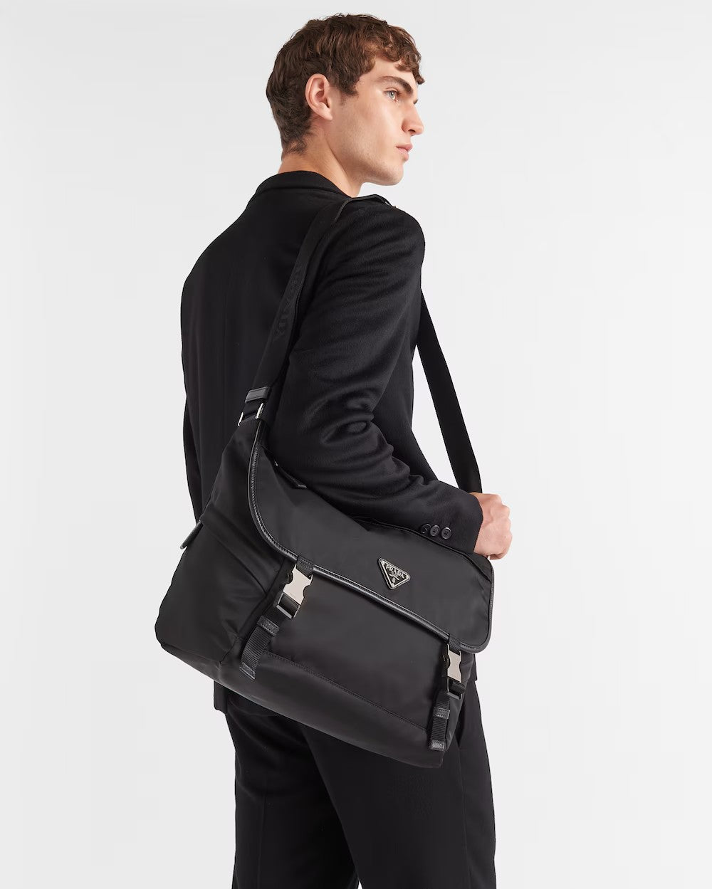 PRADA      Re-Nylon xサフィアーノレザー ショルダーバッグ    PMRef:2VD052_2DMG_F0002_V_OOH-最安値に挑戦中!!!