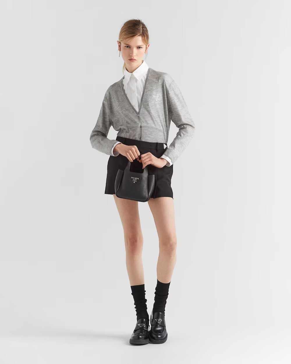 PRADA    ヴィッテロダイノソフトレザー ミニトートバッグ    PMRef:1BA349_2DKV_F0002_V_OOO