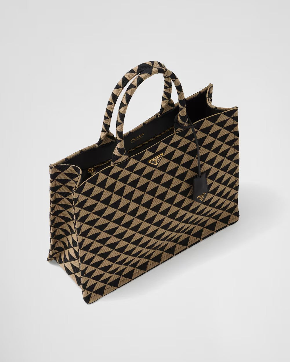 PRADA      プラダ シンボル エンブロイダリーファブリック トートバッグ    PMRef:2VG099_2FKL_F0Y30_V_OOO-最安値に挑戦中!!!