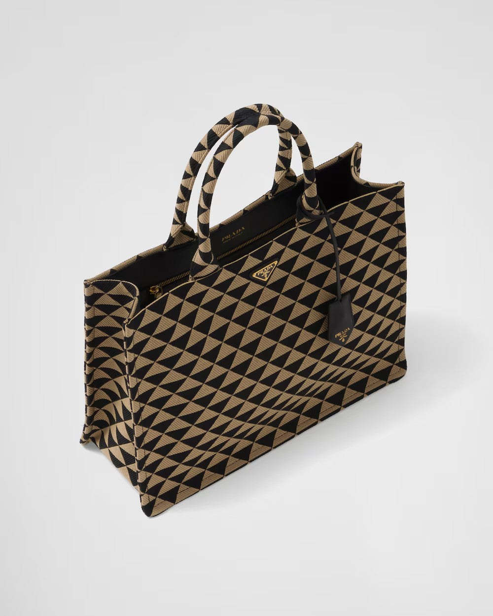 PRADA      プラダ シンボル エンブロイダリーファブリック トートバッグ    PMRef:2VG099_2FKL_F0Y30_V_OOO-最安値に挑戦中!!!