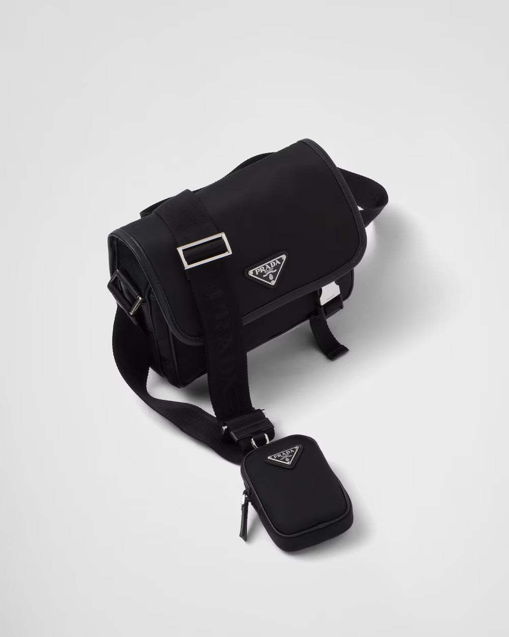 PRADA      Re-Nylon xサフィアーノレザー ショルダーバッグ    PMRef:2VD034_2DMH_F0002_V_XOP-最安値に挑戦中!!!