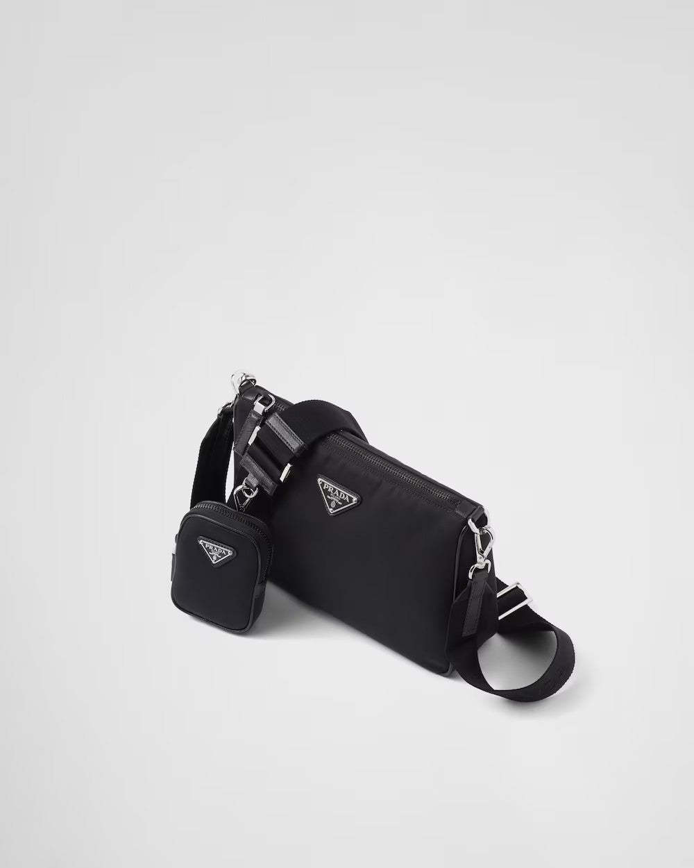 PRADA      Re-Nylon xサフィアーノレザー ショルダーバッグ    PMRef:2VH113_2DMH_F0002_V_XOP-最安値に挑戦中!!!